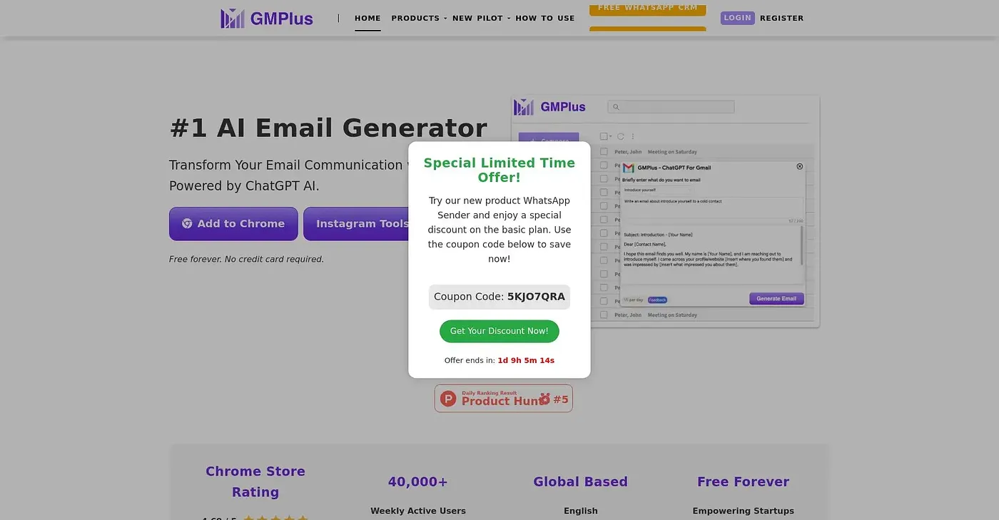Screenshot of GM Plus