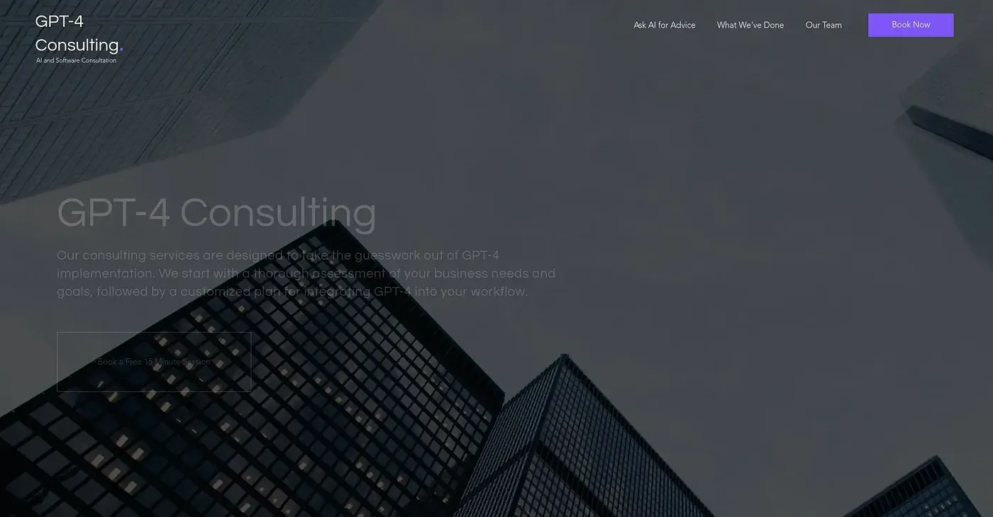 Screenshot of GPT-4