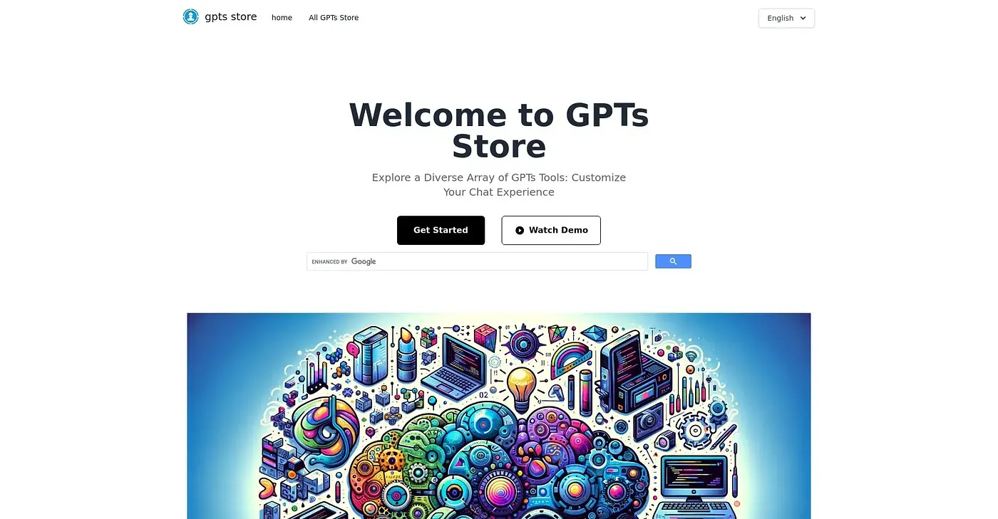 Screenshot of GPTS Store