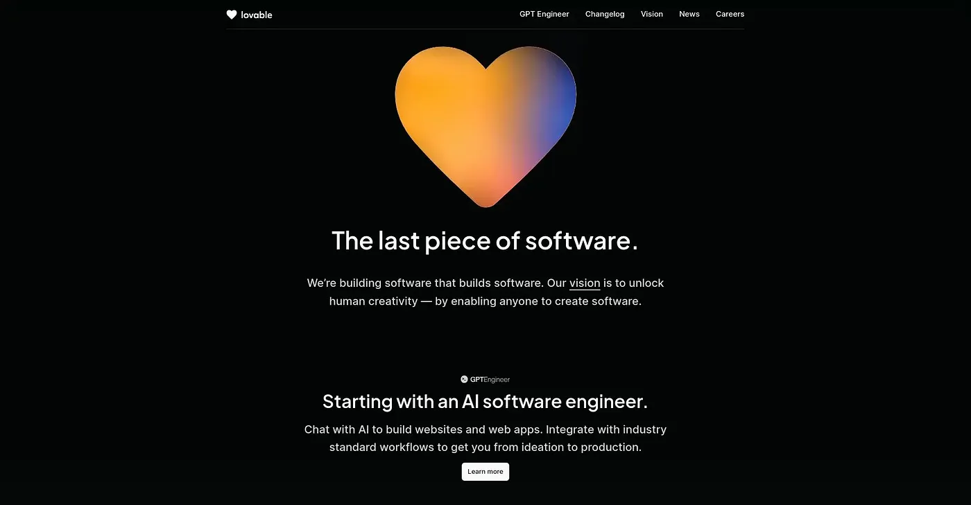 Screenshot of GPT Engineer