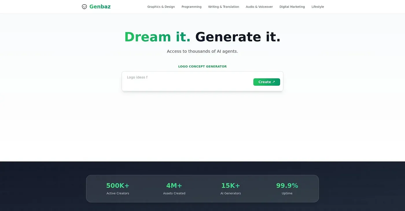 Screenshot of GenBaz