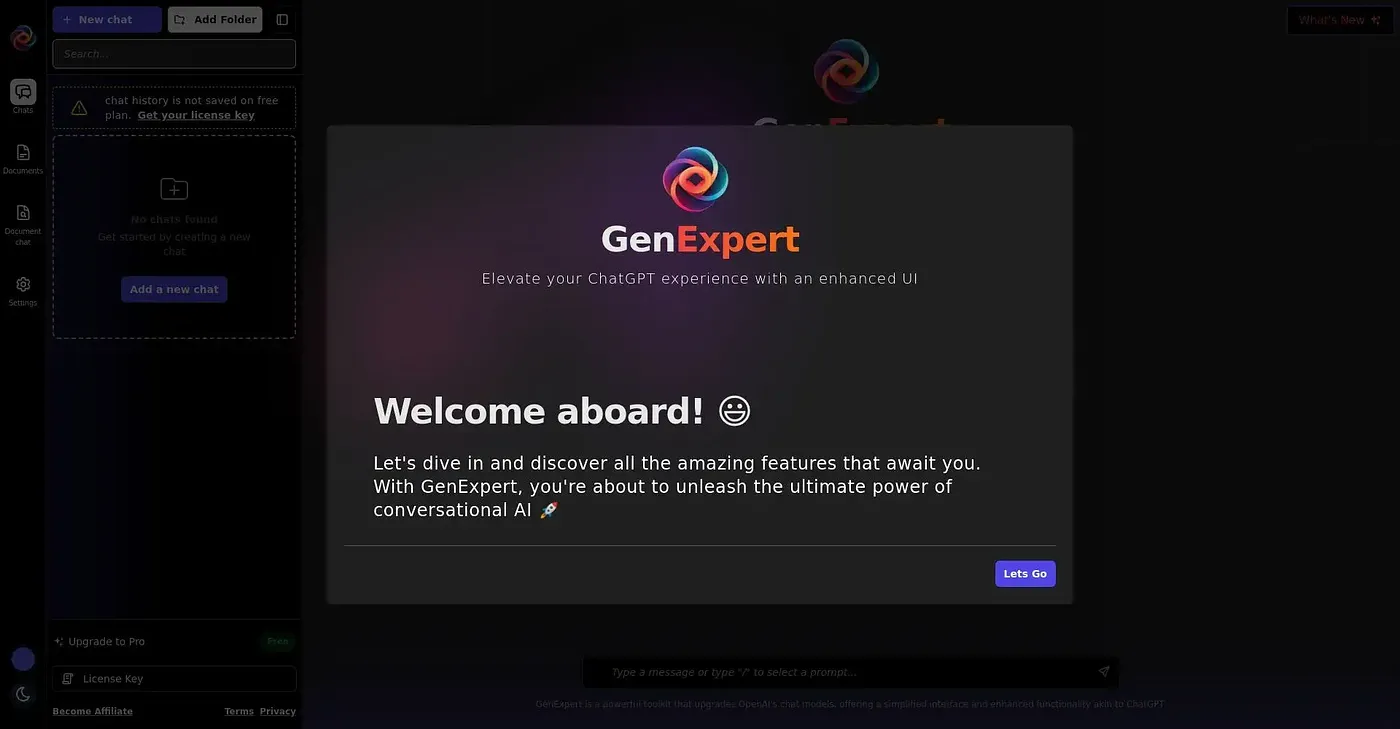 Screenshot of GenExpert