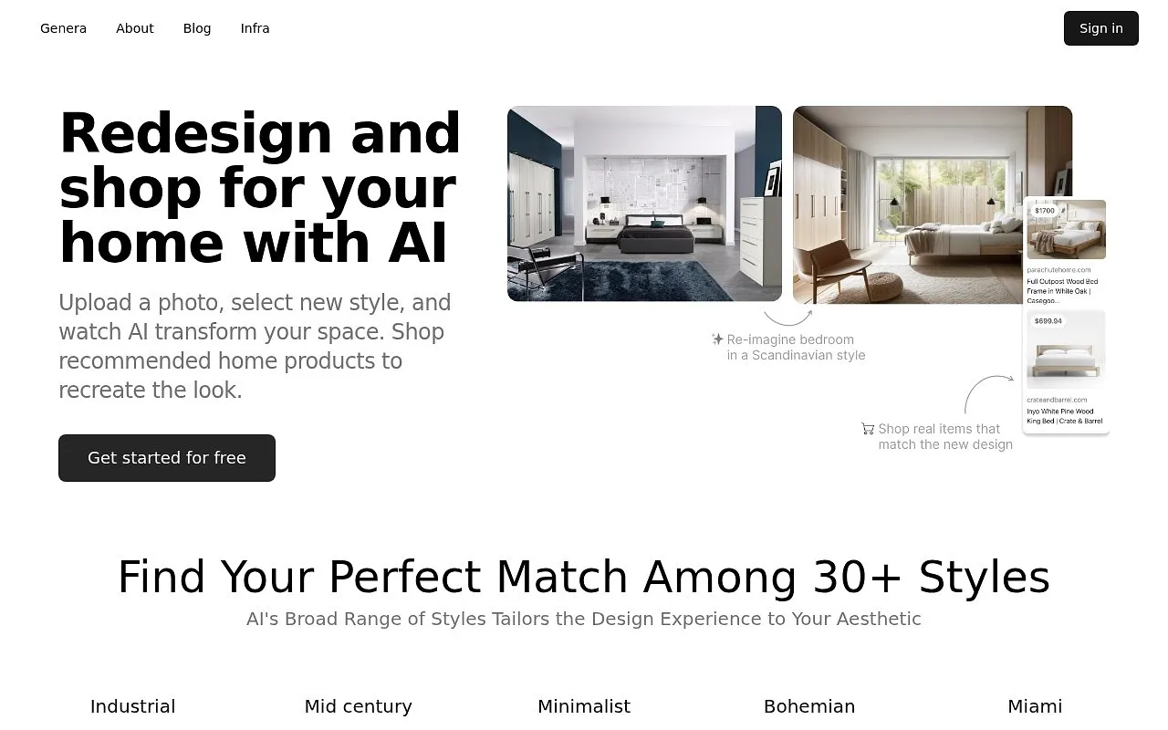 Screenshot of Genera