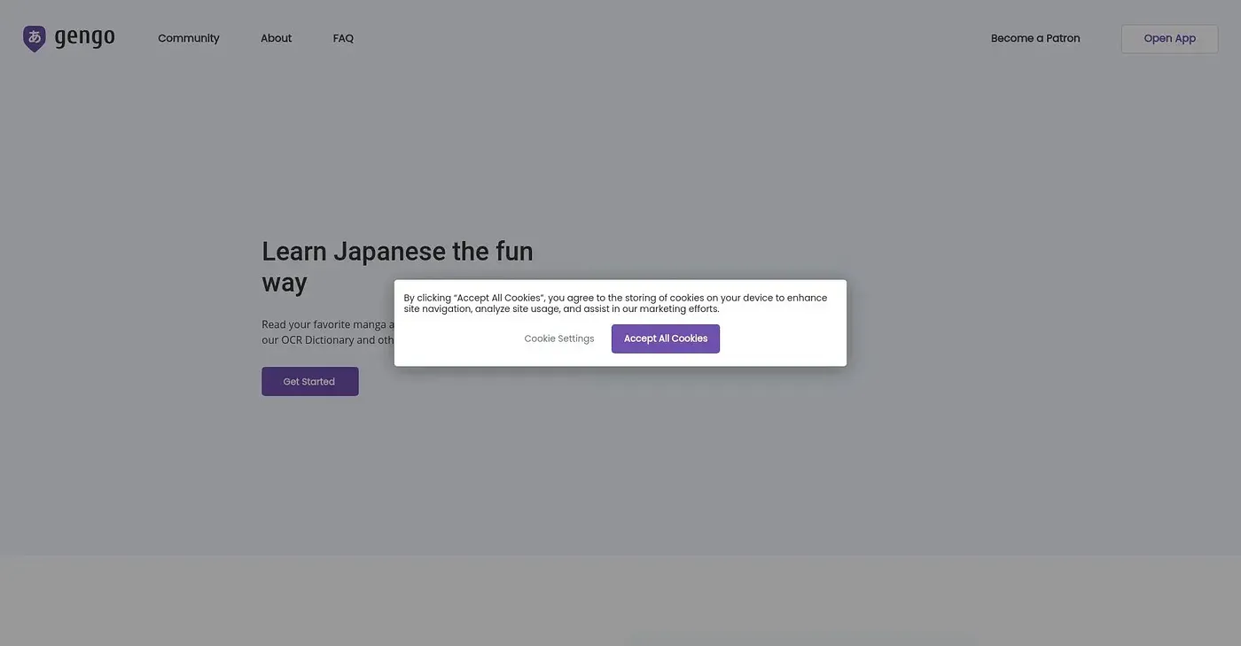 Screenshot of Gengo