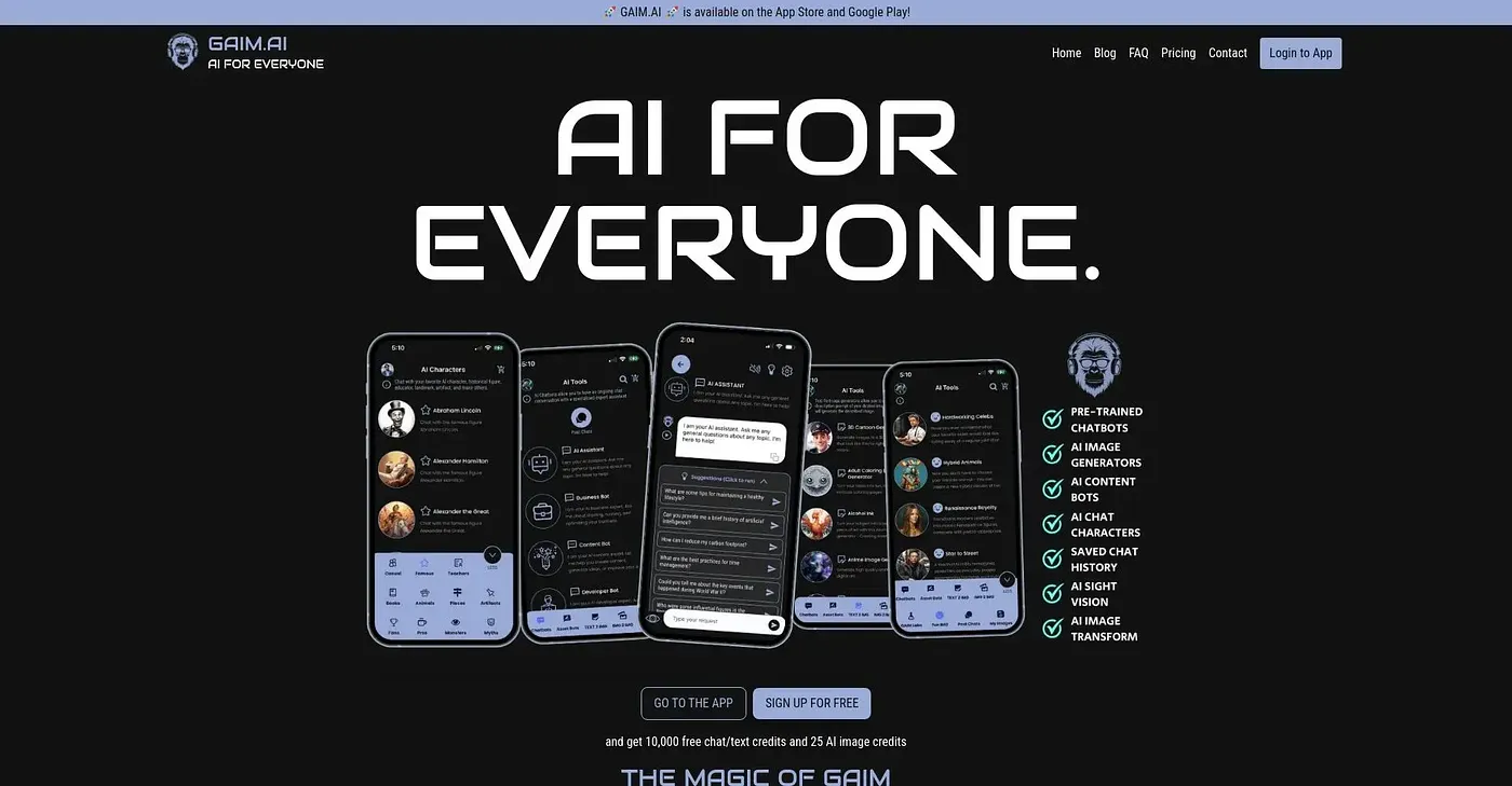 Screenshot of Gaim AI