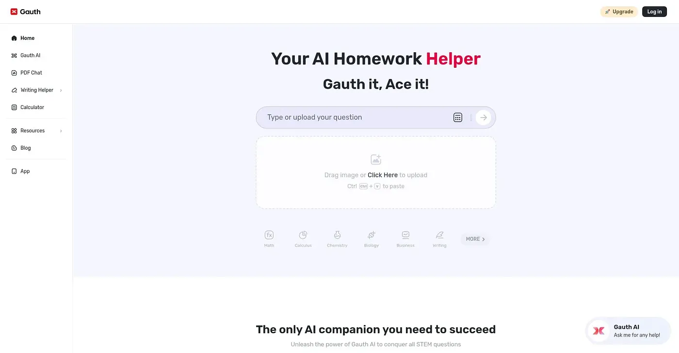 Screenshot of Gauthmath