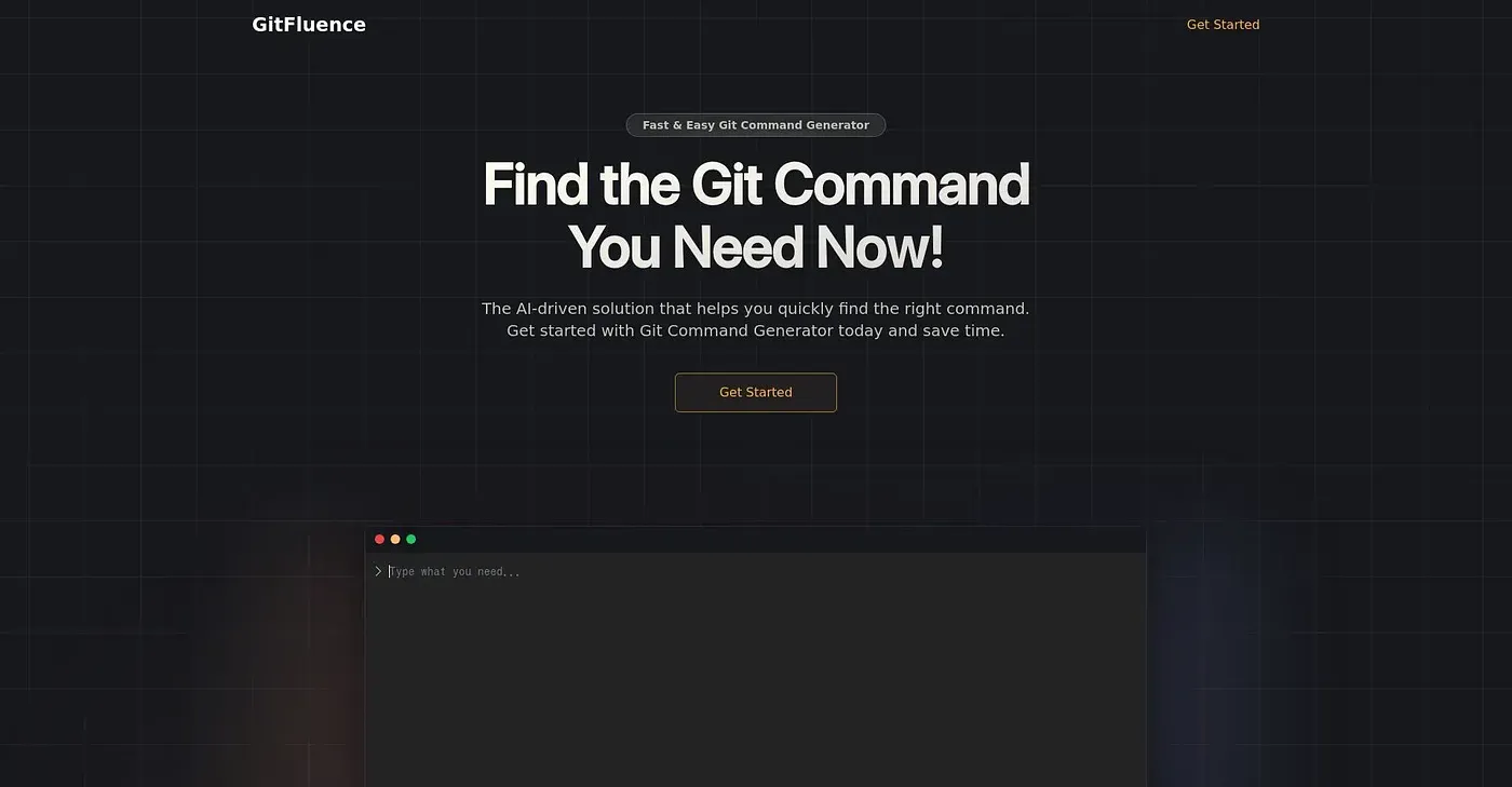 Screenshot of GitFluence