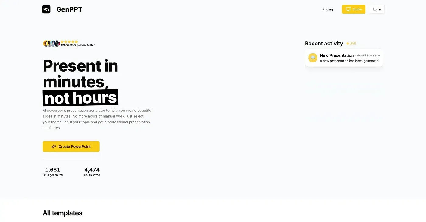 Screenshot of Genppt