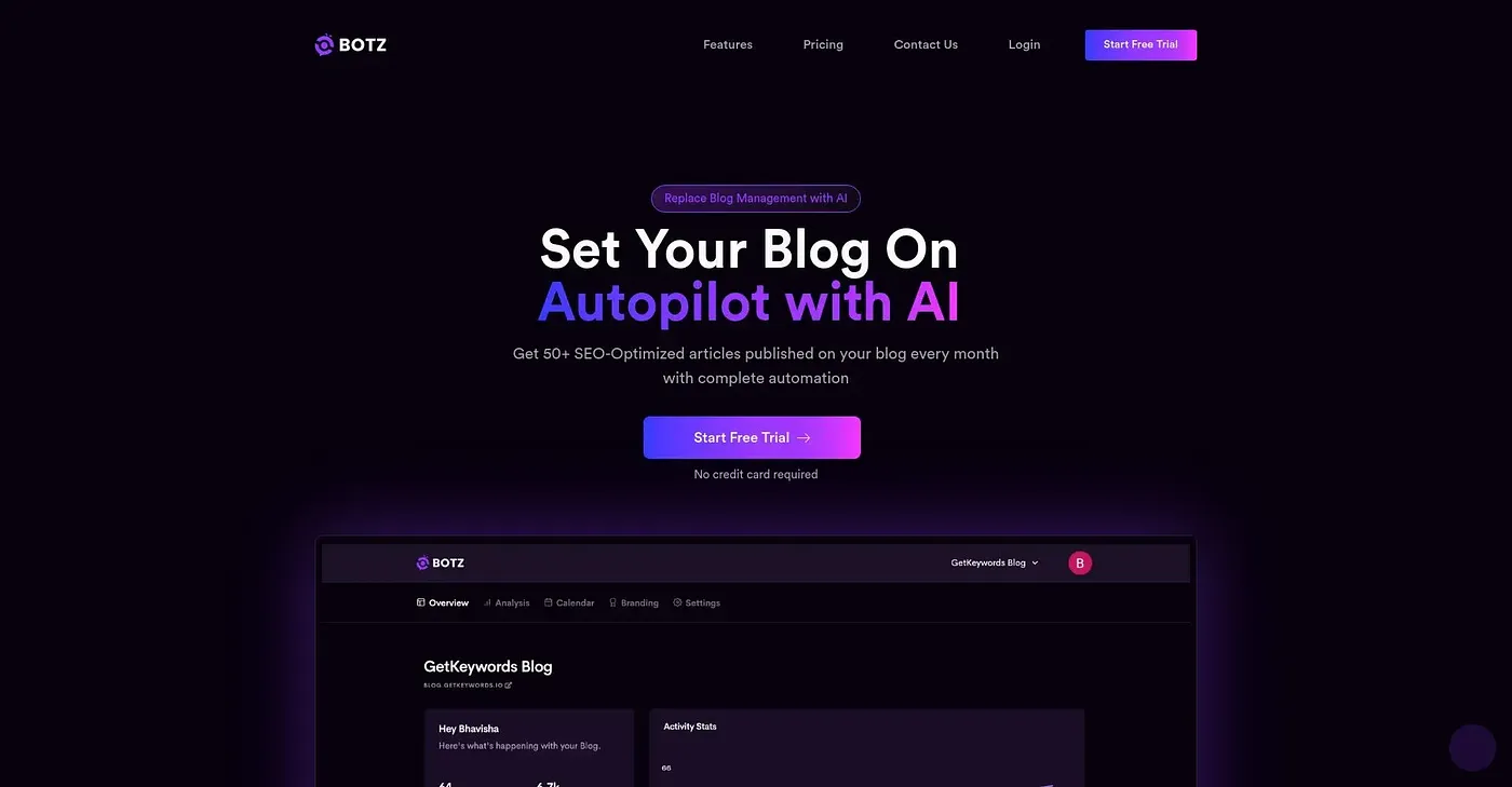 Screenshot of Get Botz