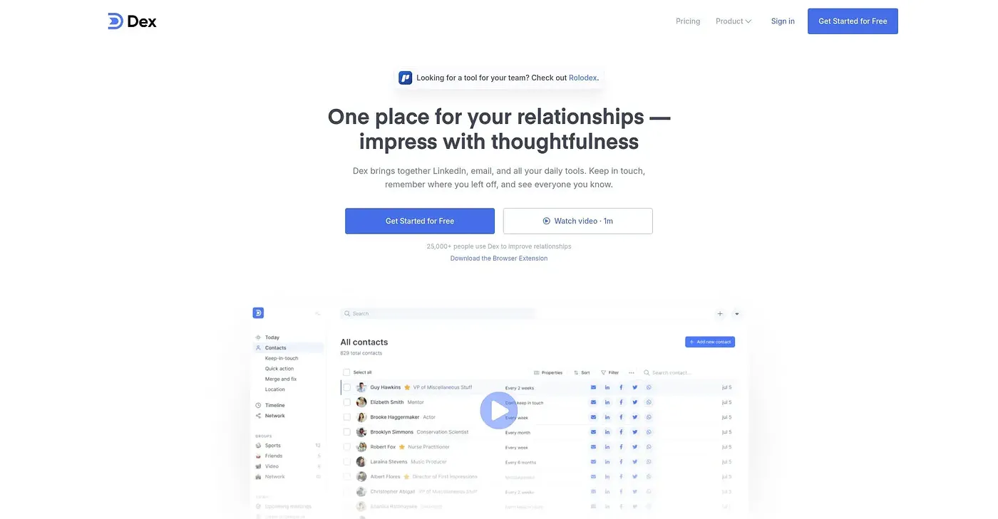 Screenshot of Get Dex