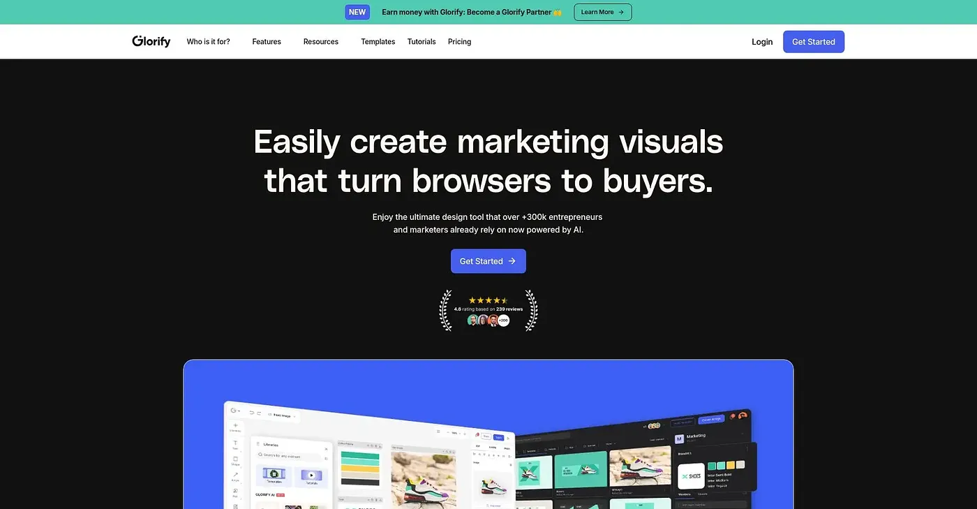 Screenshot of Glorify