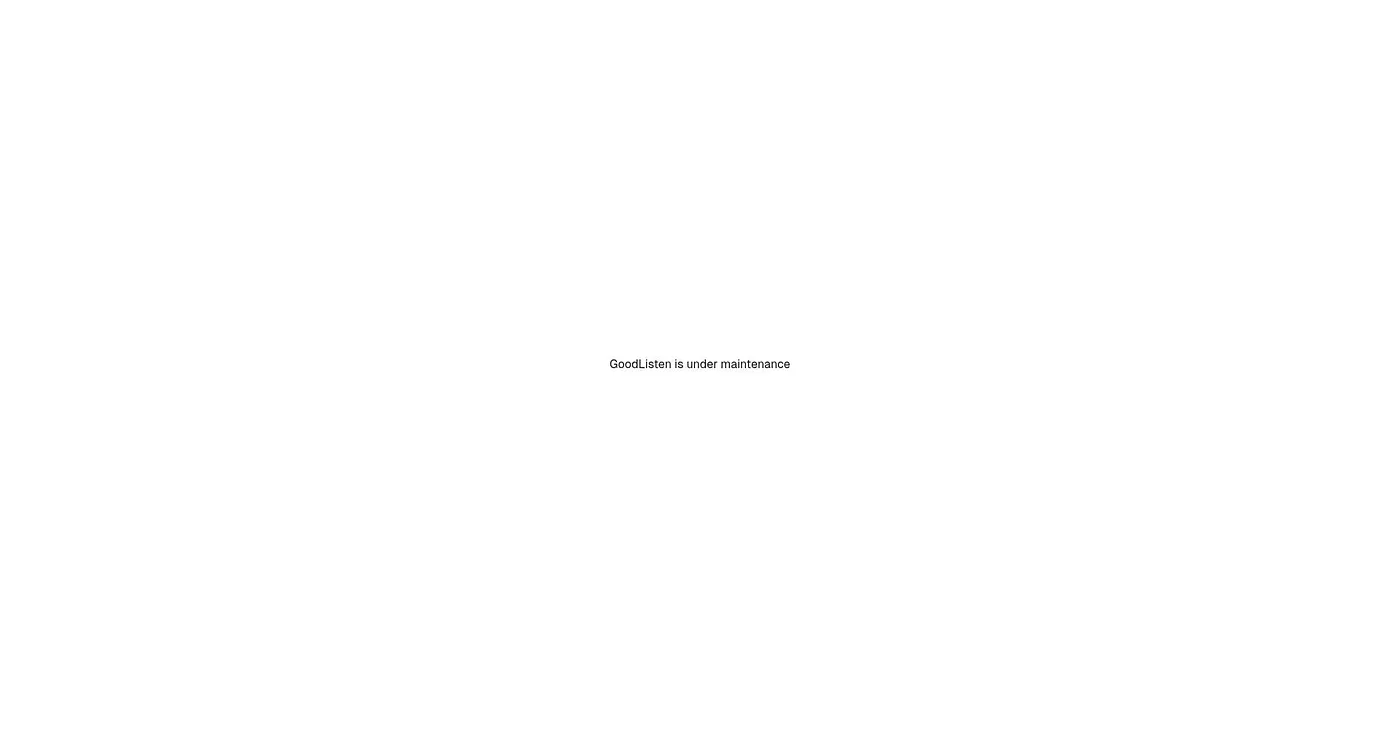 Screenshot of GoodListen