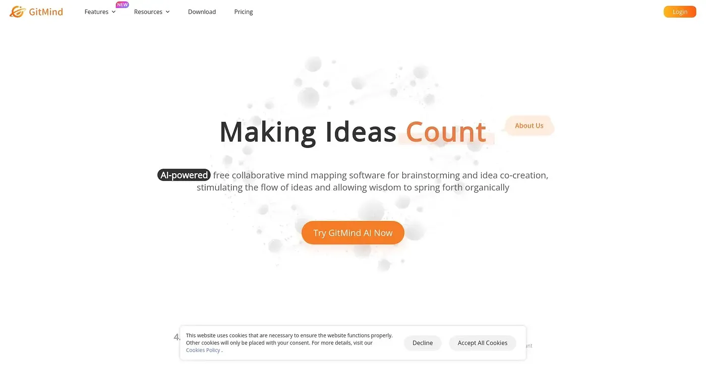 Screenshot of GitMind