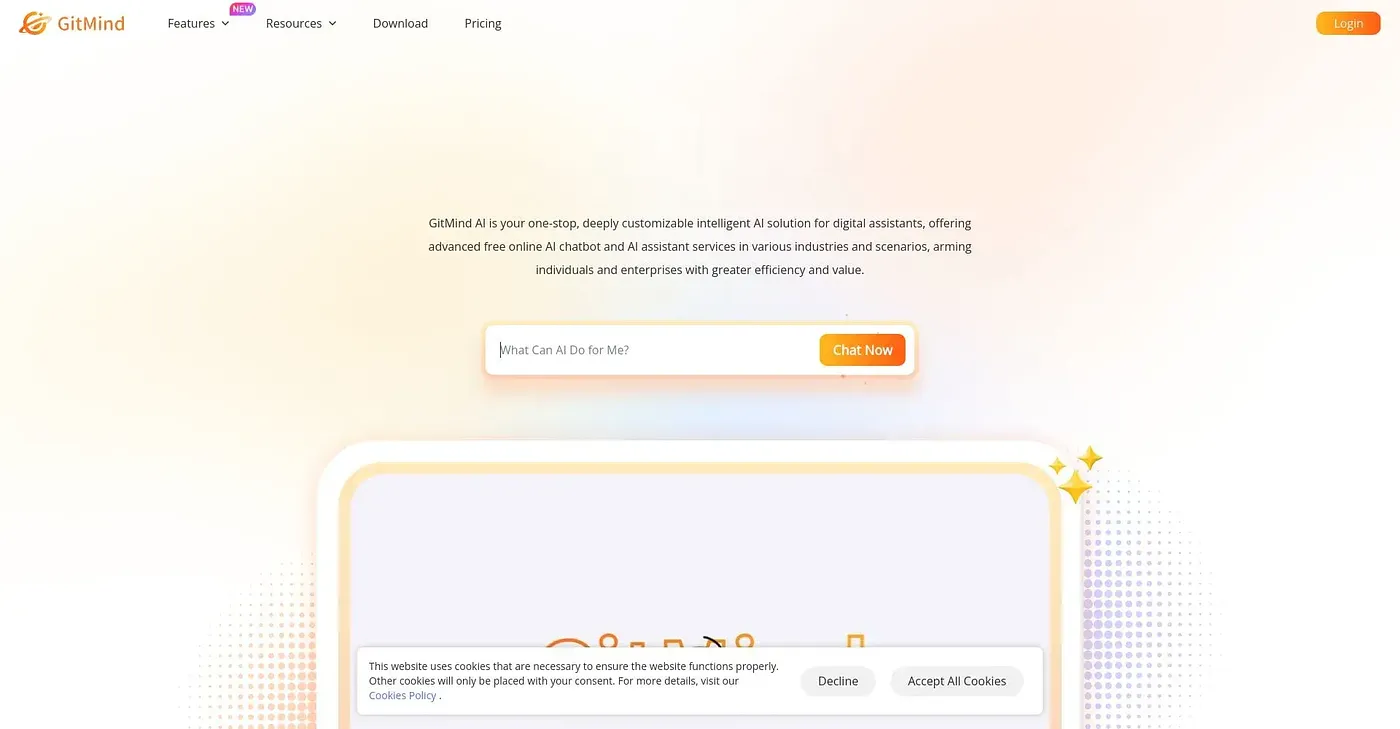 Screenshot of GitMind Chat
