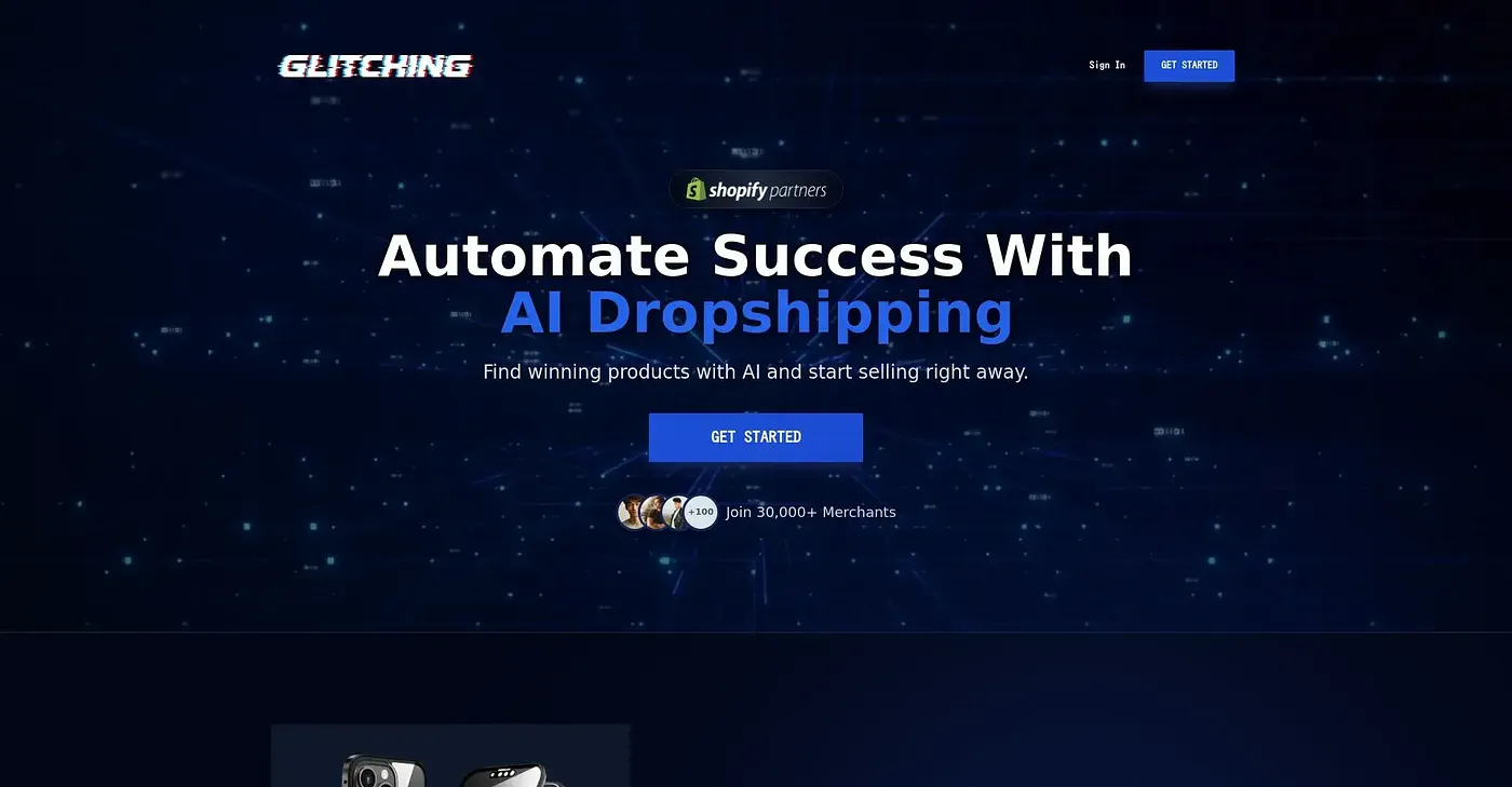 Screenshot of Glitching AI