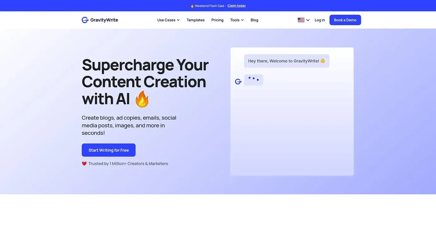 Screenshot of Gravitywrite