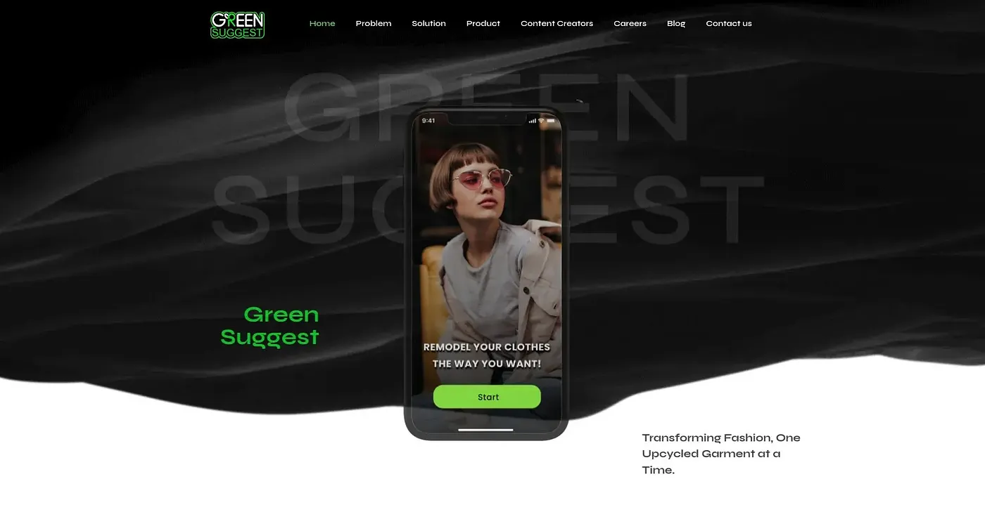 Screenshot of Green Suggest