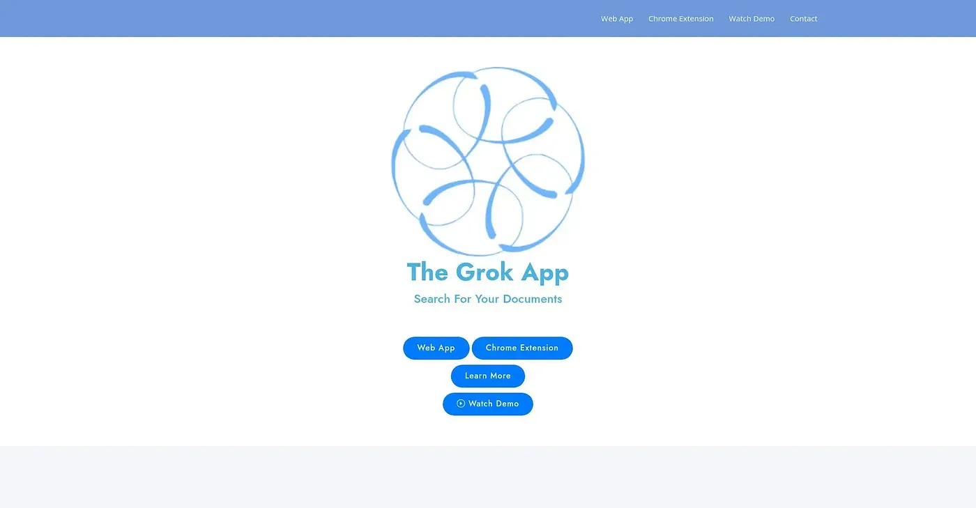 Screenshot of Grok App