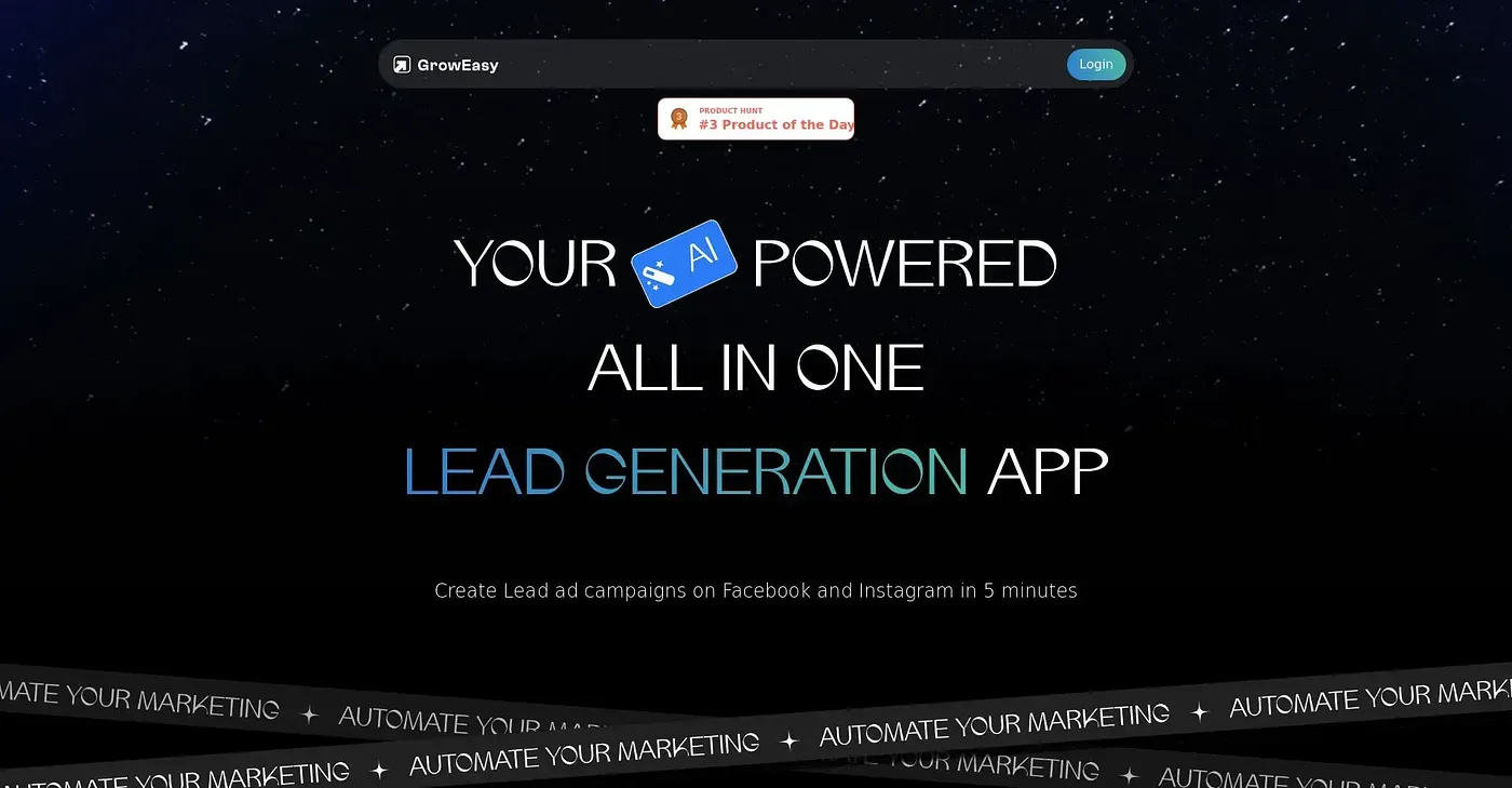 Screenshot of GrowEasy