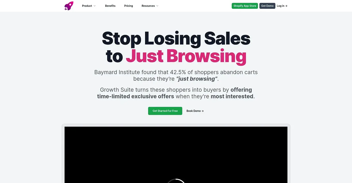Screenshot of Growth Suite