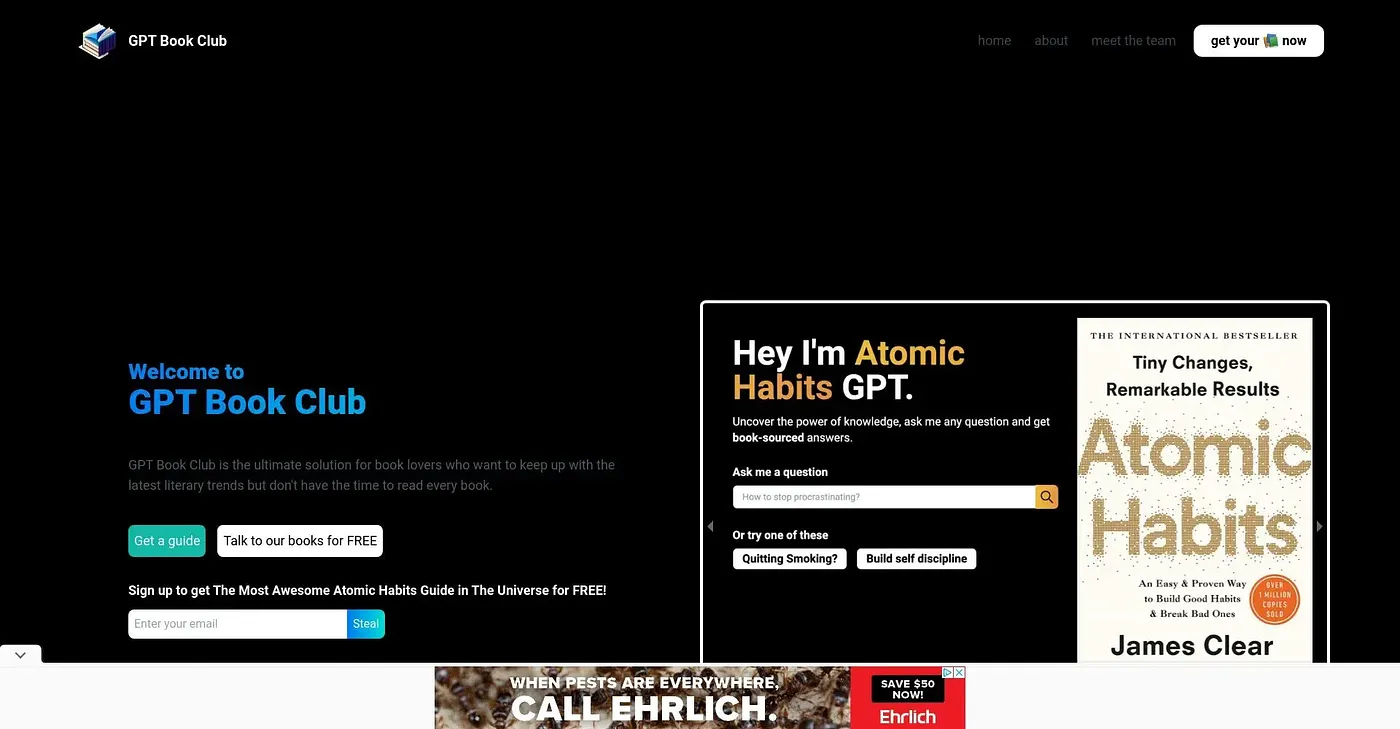 Screenshot of Gpt Book