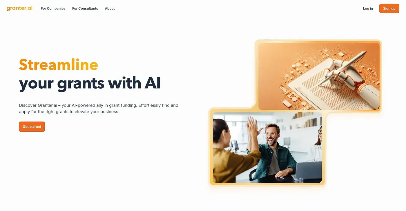 Screenshot of Granter AI