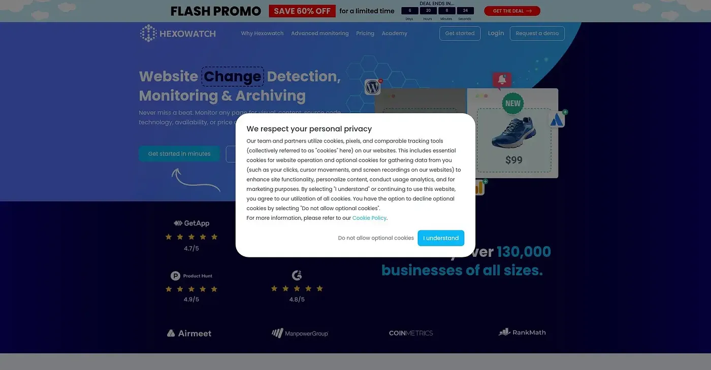 Screenshot of Hexowatch