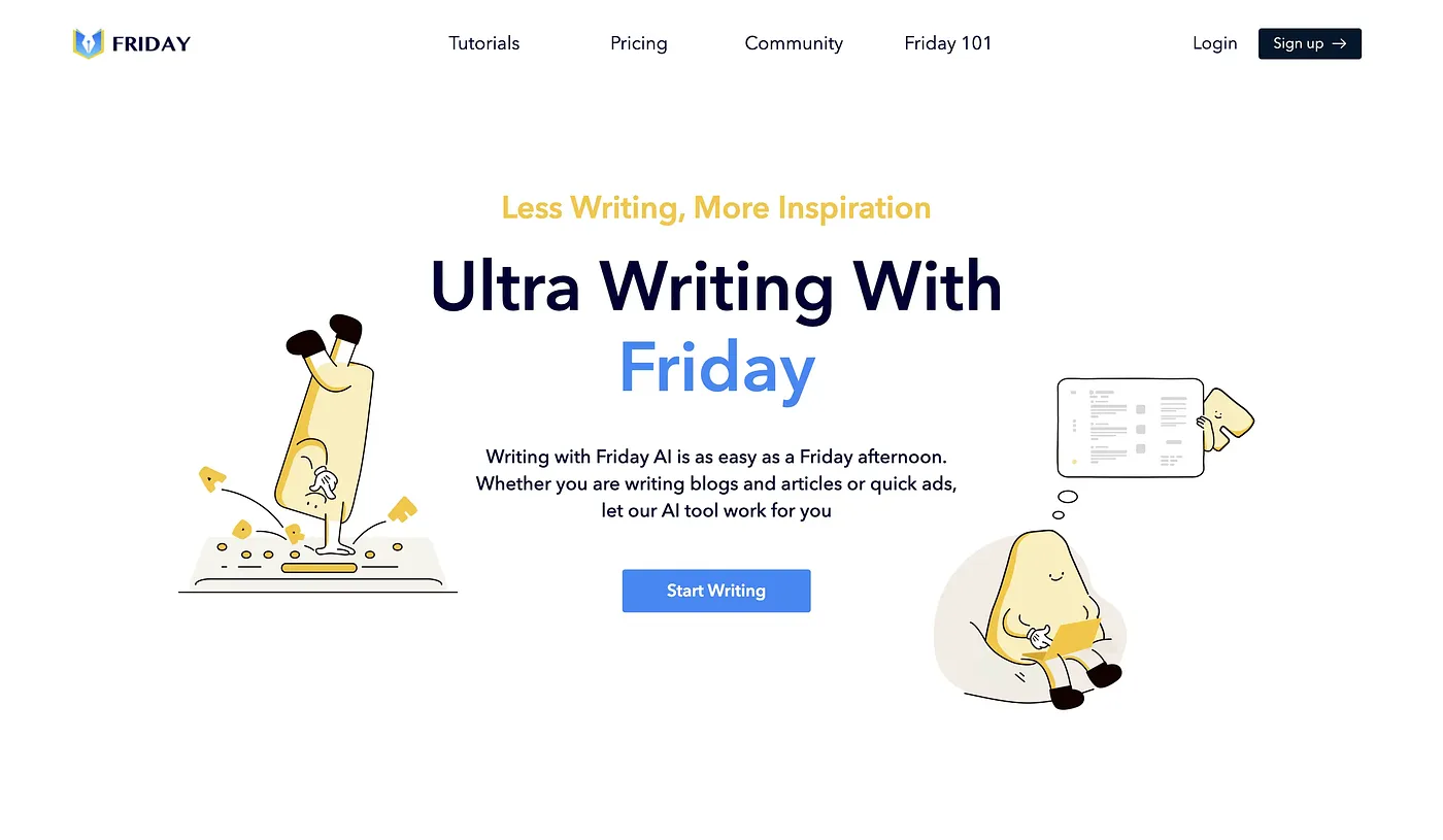 Screenshot of HeyFriday