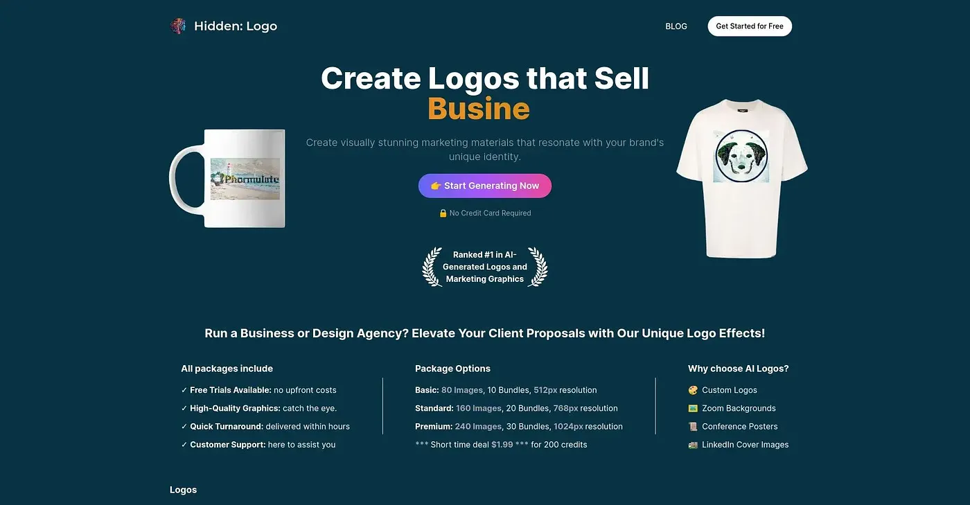Screenshot of Hidden Logo AI