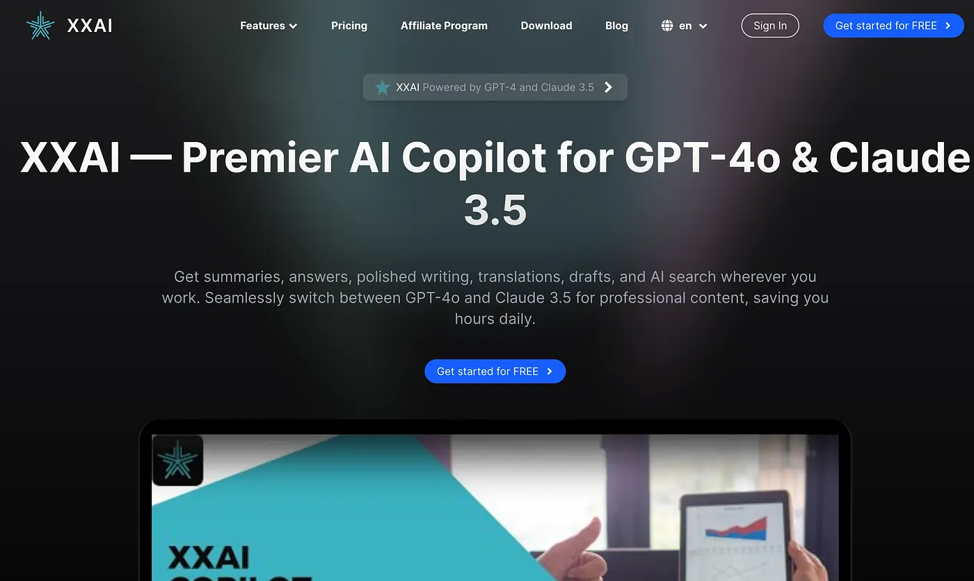 Screenshot of Hixx AI