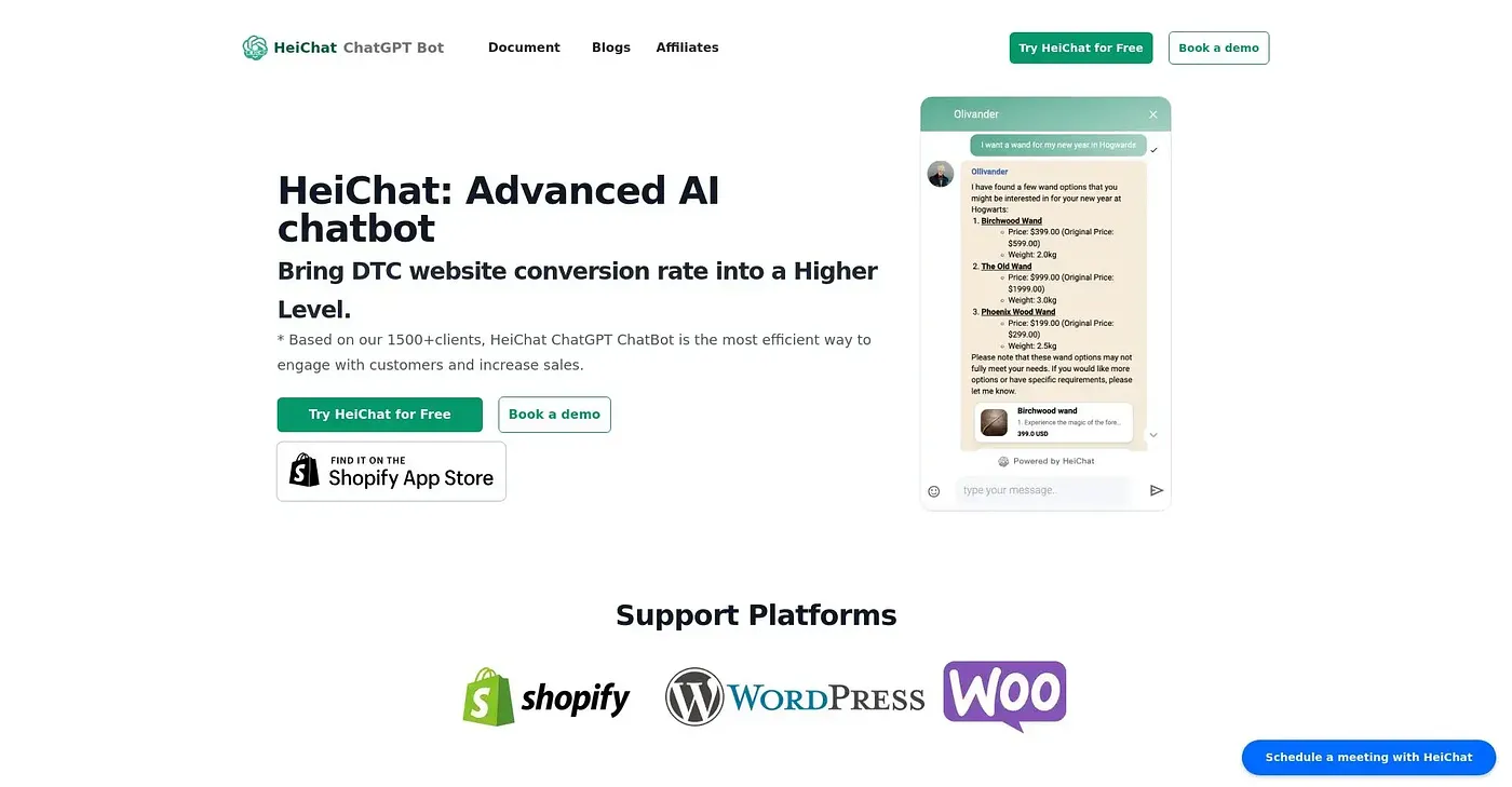 Screenshot of Hei Chat