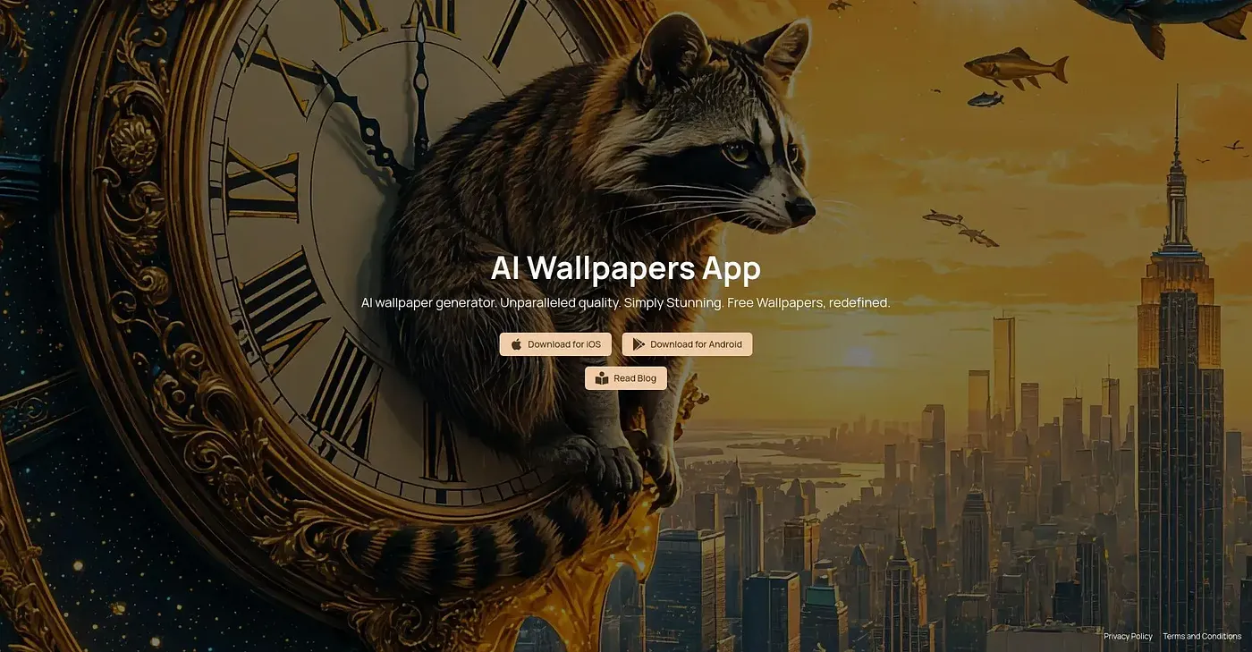 Screenshot of AI Wallz