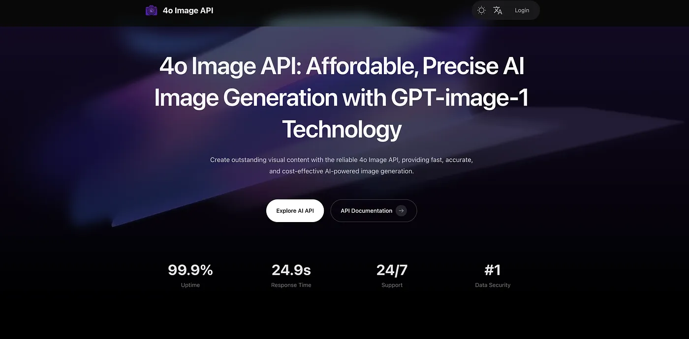 Screenshot of 4o Image API
