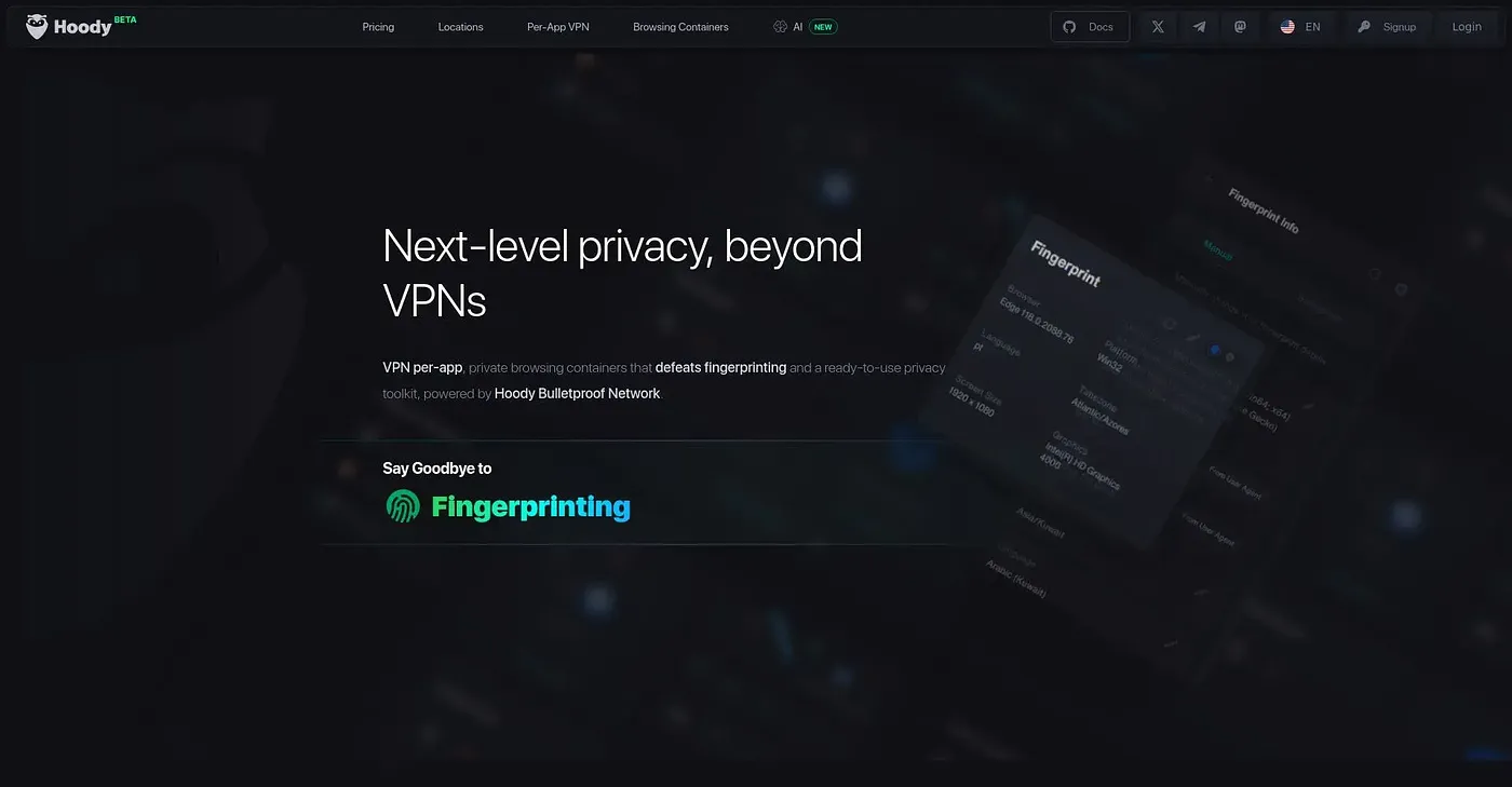Screenshot of Hoody
