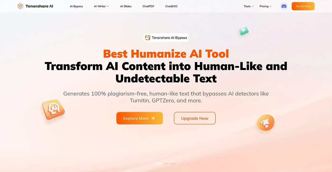 Screenshot of AI Writing Assistant