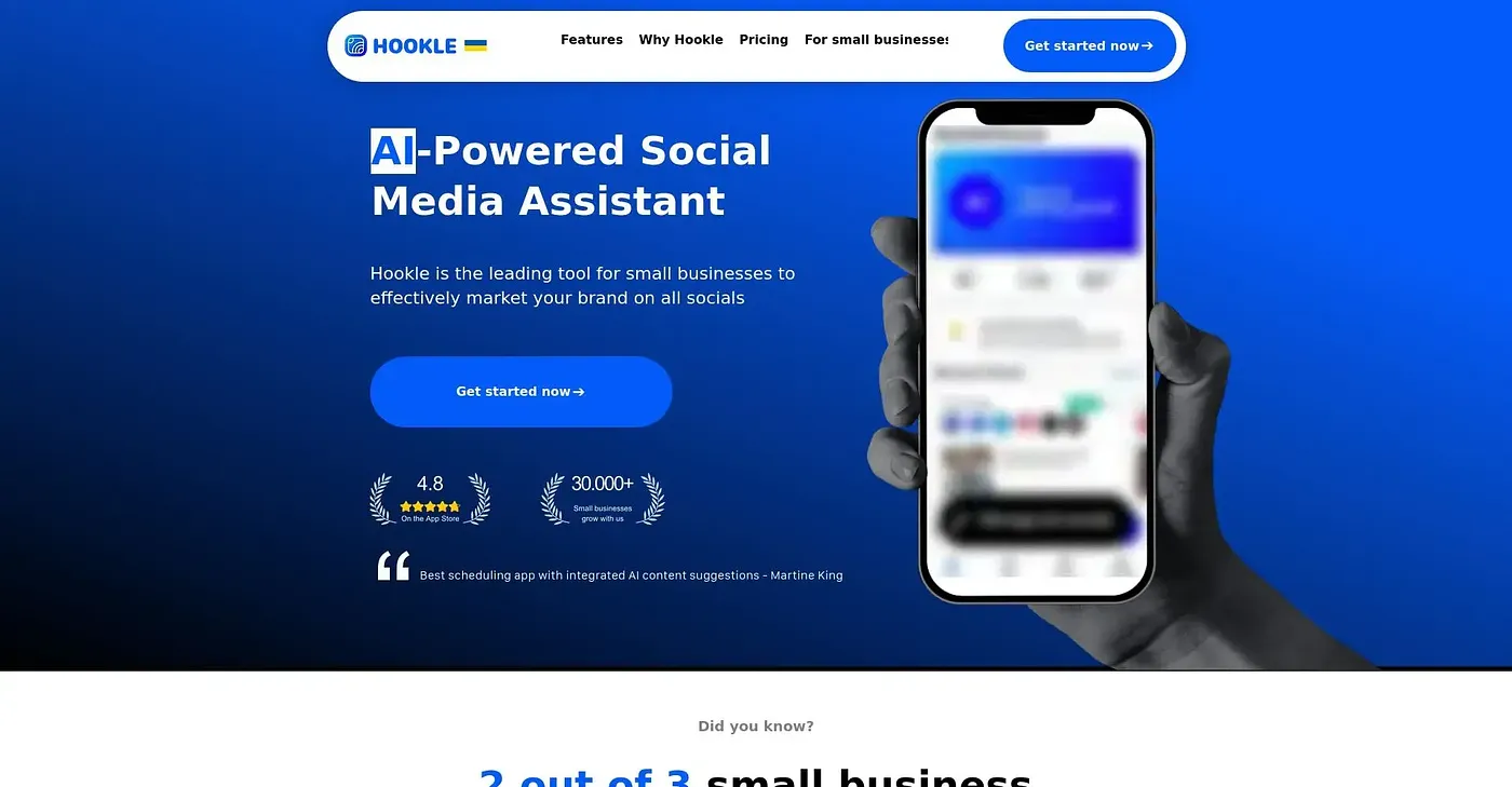 Screenshot of Hookle