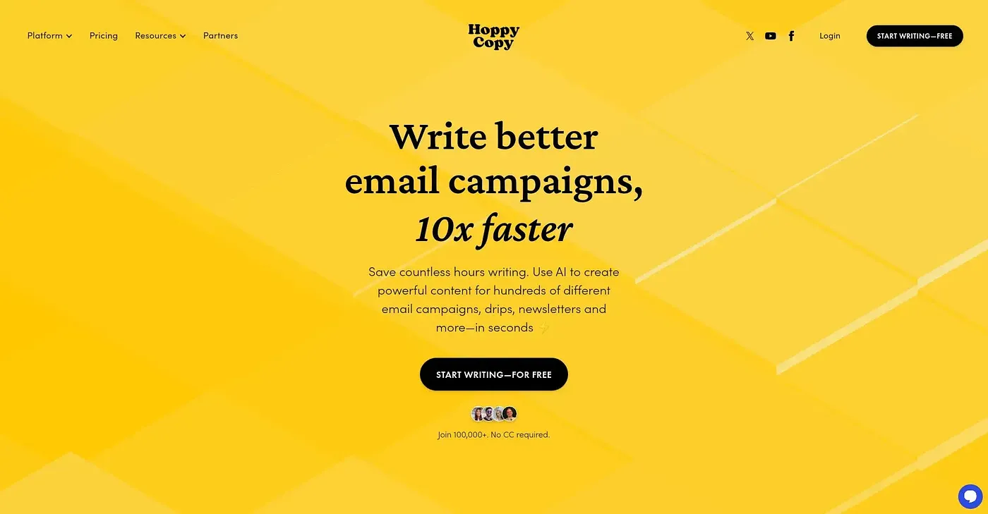 Screenshot of Hoppy Copy