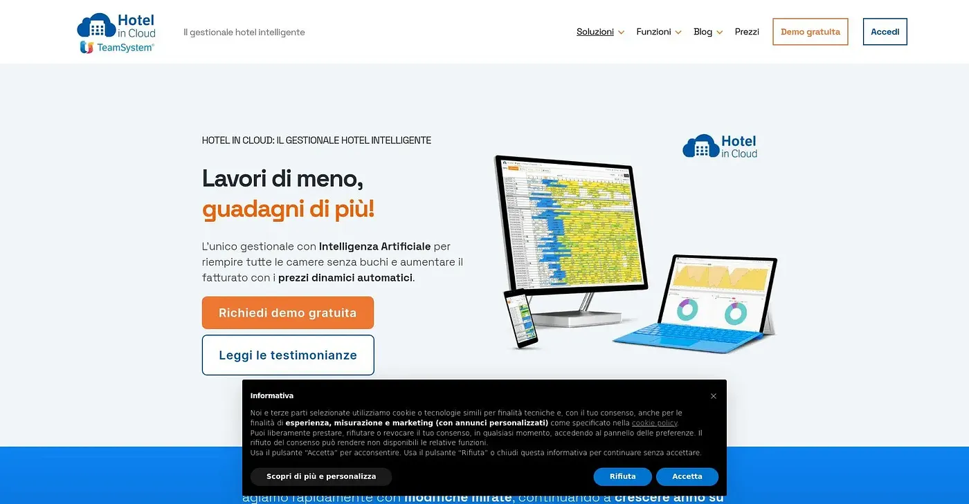 Screenshot of Hotel In Cloud