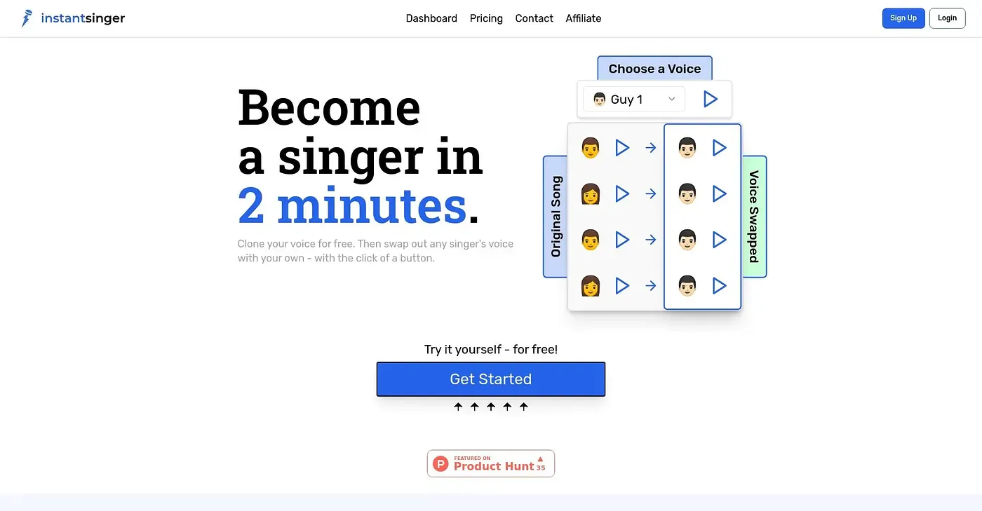 Screenshot of INSTANT SINGER