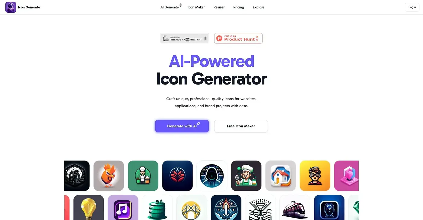 Screenshot of Icon Generate