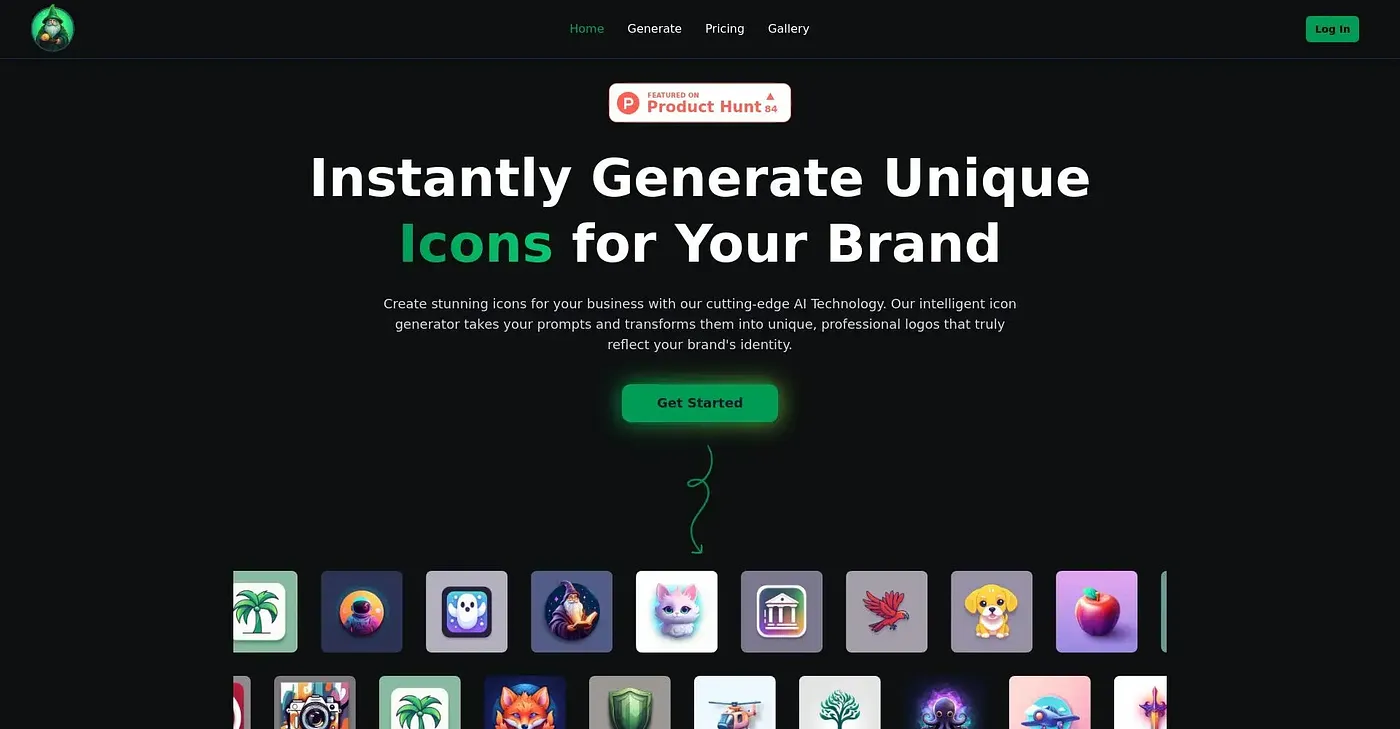 Screenshot of Icon Wizard AI