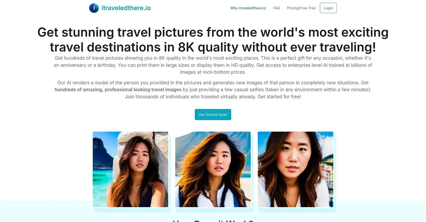 Screenshot of I Traveled There