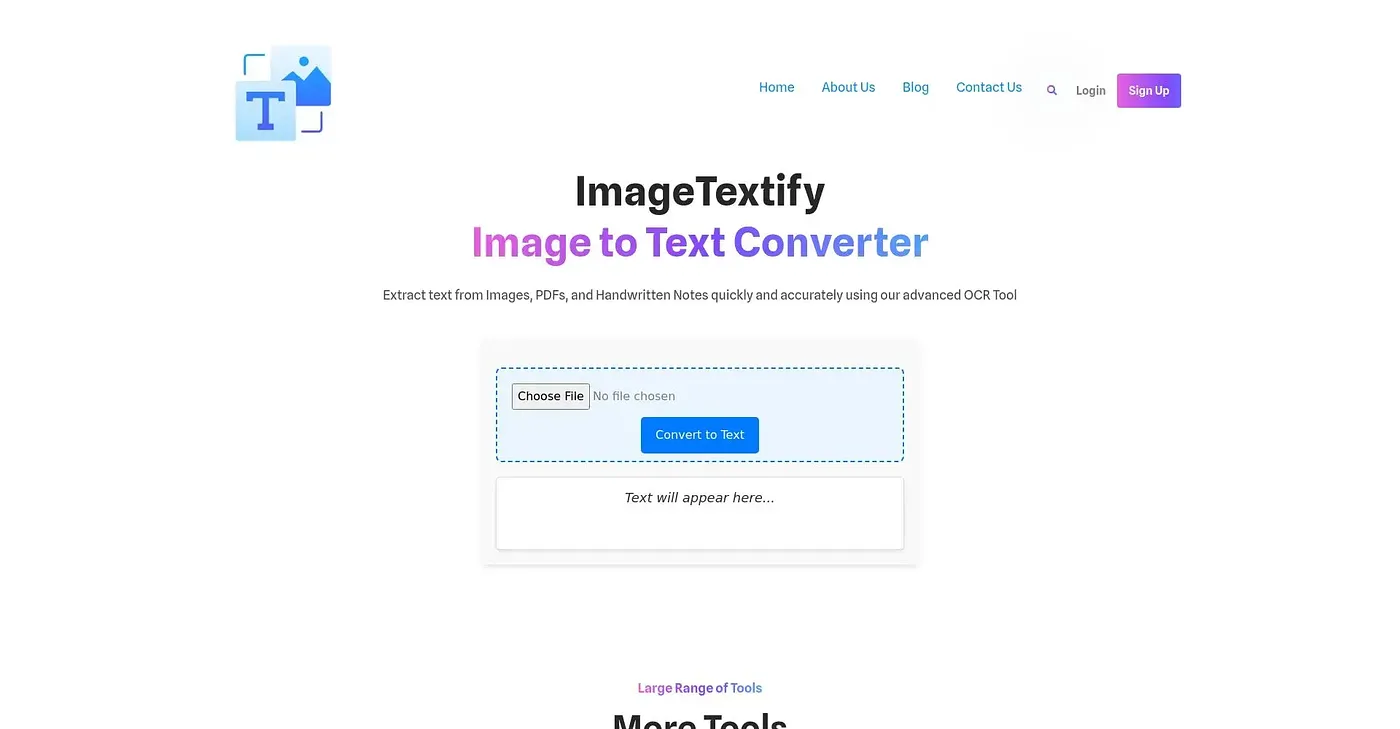 Screenshot of ImageTextify