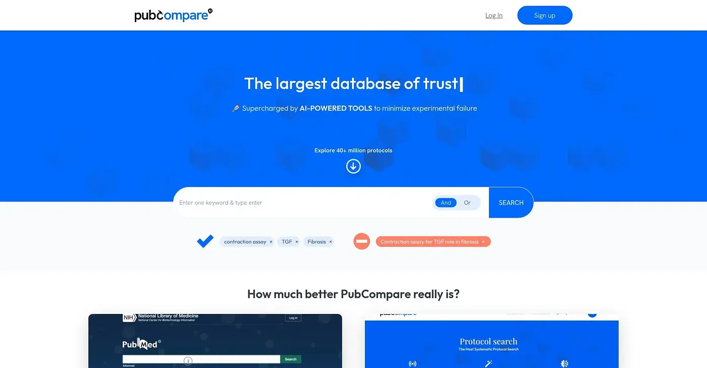 Screenshot of AI-Powered Protocol Comparator