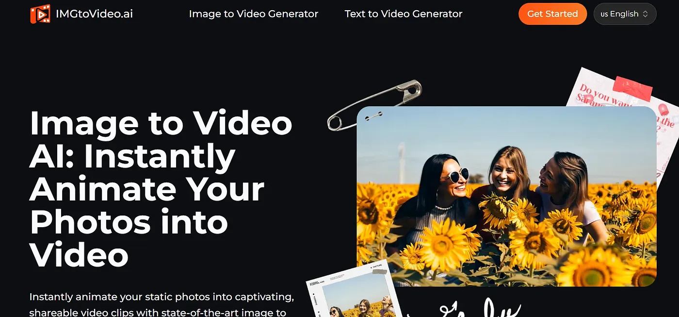 Screenshot of ImgtoVideo AI