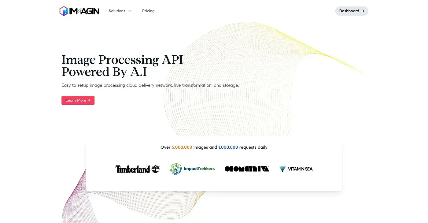 Screenshot of Immag AI