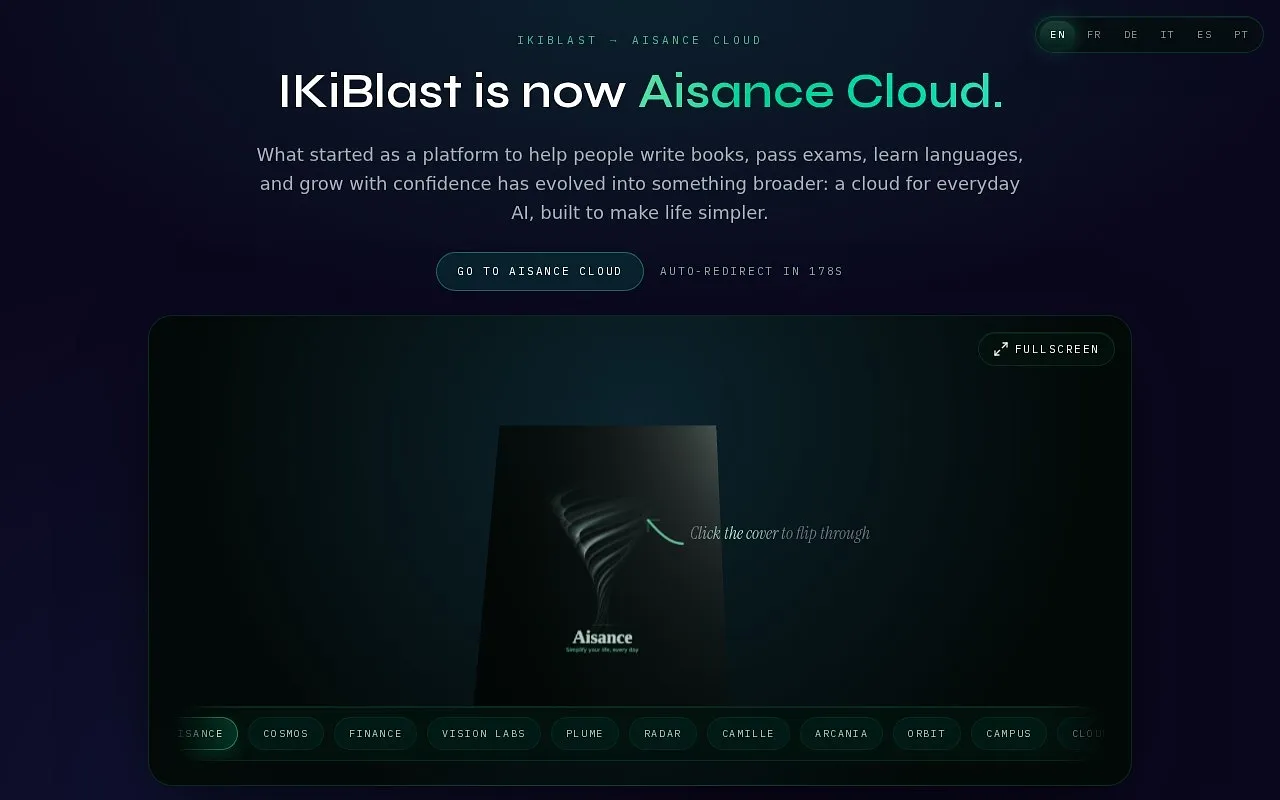 Screenshot of Ikiblast