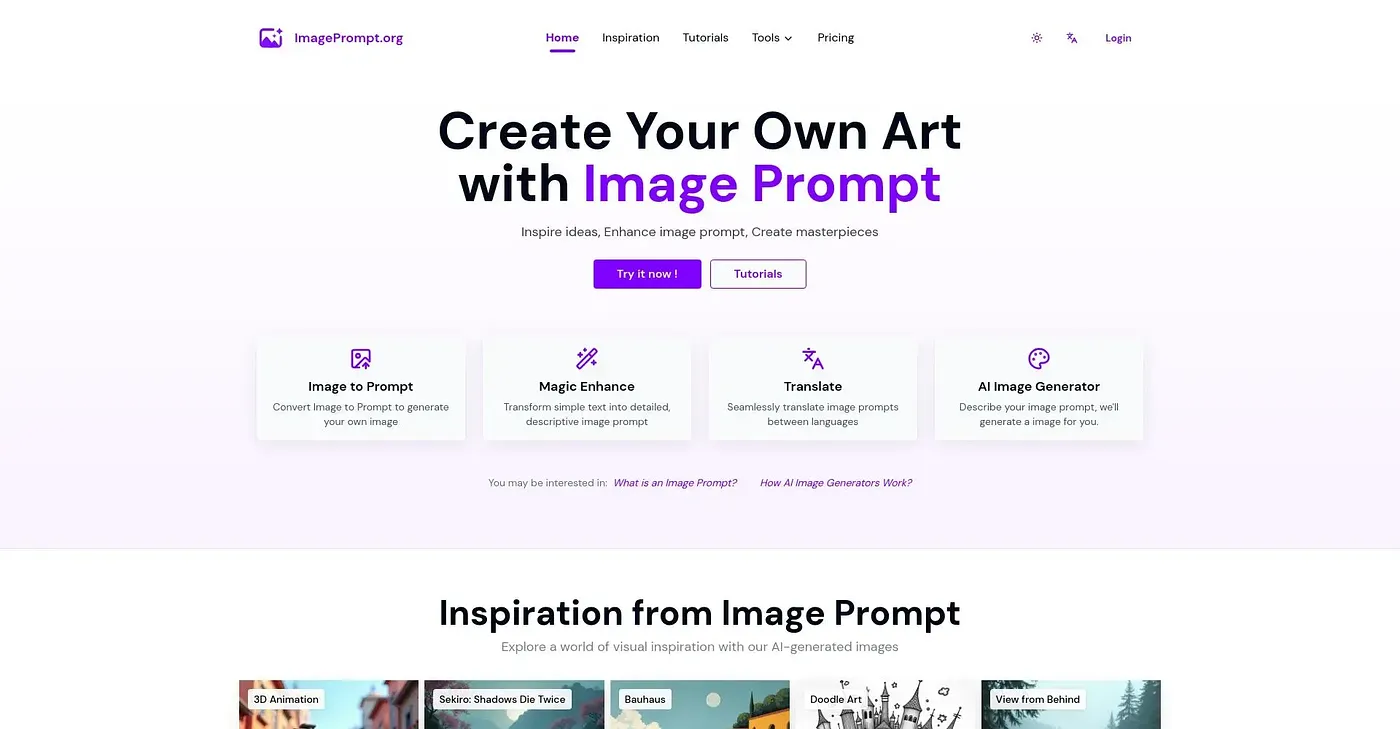 Screenshot of Image Prompt