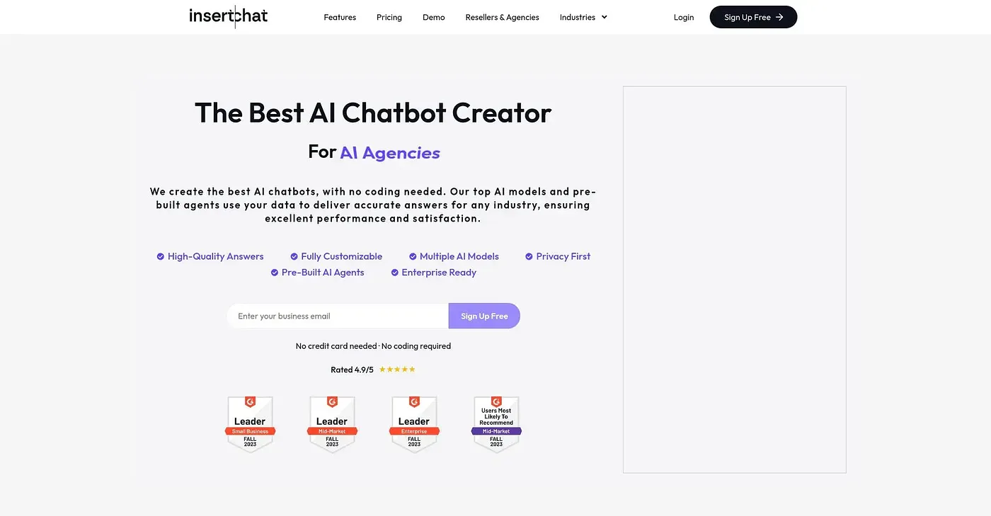 Screenshot of InsertChatGPT