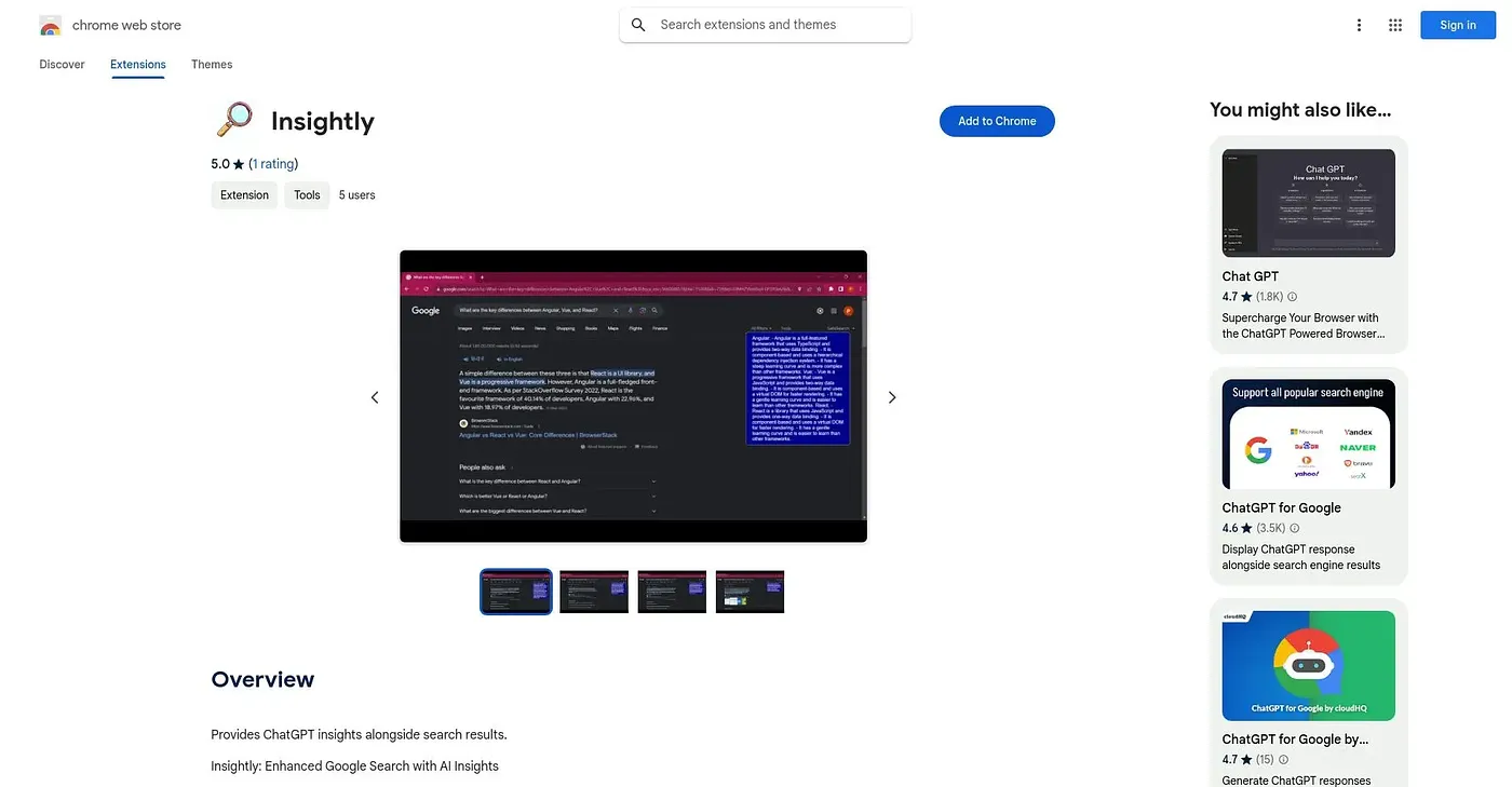 Screenshot of Insightly